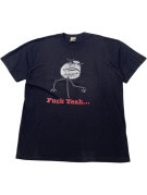 MEME IRONIC FACE GRAPHIC TEE BLACK MEN PRE OWNED L