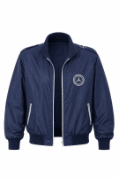 1980s MERCEDES BENZ TRACK JACKET SPORTSWEAR NAVY UOMO PRE OWNED L