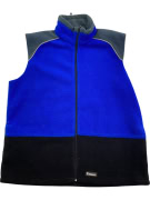 MICHELIN Gilet in pile con logo blu/nero unisex XL
