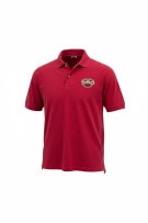 Midwest Embroidery Polo Shirt Indianapolis 500 Logo Red UNISEX L