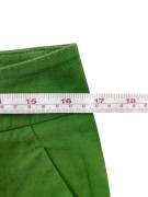 MISSONI VINTAGE LINEN-BLEND TROUSERS GREEN WOMEN M