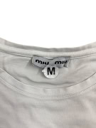 MIU MIU T-SHIRT ΜΕ ΣΤΡΑΣ ΛΕΥΚΟ ΓΥΝΑΙΚΕΙΟ M preowned