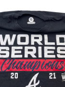 MLB ATLANTA BRAVES T SHIRT SPORTSWEAR GRAPHIC NERO UNISEX PRE OWNED S