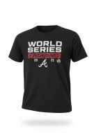 MLB ATLANTA BRAVES T SHIRT SPORTSWEAR GRAPHIC NERO UNISEX PRE OWNED S