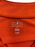 MLB Baltimore Orioles Jersey da baseball con logo arancione da donna L