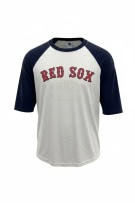 MLB Boston Red Sox Raglan T-Shirt White/Blue Unisex L