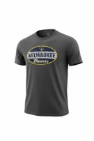 MLB GRAPHIC TEE SPORTSWEAR CHARCOAL MEN PRE OWNED M