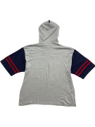 MLB NEW YORK YANKEES HOODED T-SHIRT VINTAGE ΛΟΓΟΤΥΠΟ ΓΚΡΙ/ΜΠΛΕ ΑΝΔΡΙΚΟ L