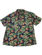 MOLOKAI SURF CO. ΠΟΥΚΑΜΙΣΟ HAWAIIAN PRINT NAVY ΑΝΤΡΙΚΟ PRE OWNED XL