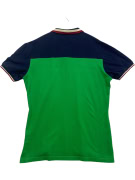 MONCLER ΜΠΛΟΥΖΑ POLO COLOR-BLOCK ΜΕ ΛΟΓΟΤΥΠΟ ΜΠΛΕ/ΠΡΑΣΙΝΟ UNISEX XXL