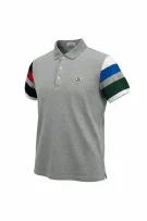 MONCLER ΜΠΛΟΥΖΑ POLO LOGO PATCH ΓΚΡΙ UNISEX M