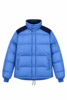 1980s MONCLER MADE IN FRANCE JACKET SPORTY BLUE MEN PRE OWNED XL