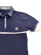 MONCLER POLO SHIRT CLASSIC NAVY UOMO PRE OWNED XL