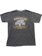 MONSTER JAM T SHIRT GRAPHIC FADED BLACK UNISEX PRE OWNED M