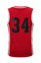 MONTICELLO BASKETBALL JERSEY GRAPHIC RED MENS PRE OWNED M