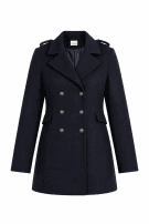 1990s MOSCHINO COAT CLASSIC BLACK WOMEN PRE OWNED S
