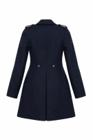 1990s MOSCHINO COAT CLASSIC BLACK WOMEN PRE OWNED S