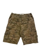 MOSSIMO BERMUDA CARGO UTILITY CAMOUFLAGE OLIVA UOMO PRE OWNED M