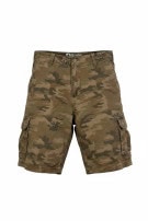 MOSSIMO BERMUDA CARGO UTILITY CAMOUFLAGE OLIVA UOMO PRE OWNED M