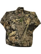 MOSSY OAK ZIP FLEECE JACKET CAMO OLIVE MENS PRE OWNED M