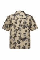 MUNSINGWEAR HAWAIIAN SHIRT RETRO BEIGE MENS PRE OWNED