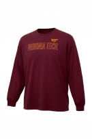 MV Sport Virginia Tech Long Sleeve T-Shirt Burgundy Unisex