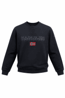 NAPAPIJRI FELPA GIROCOLLO MINIMAL NERO UOMO PRE OWNED M