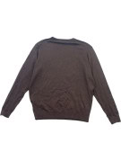 NAPAPIJRI KNIT SWEATER MINIMAL BROWN MENS PRE OWNED XL