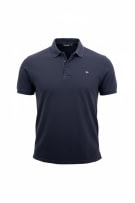 NAPAPIJRI Polo classica con logo bandiera nautica blu da uomo XXL