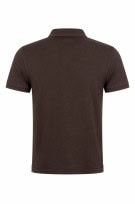 NAPAPIJRI POLO SHIRT MINIMAL BROWN MEN PRE OWNED XL