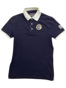 NAPAPIJRI POLO VINTAGE EXPEDITION LOGO BLU NAVY UOMO S