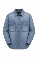 NAPAPIJRI ΠΟΥΚΑΜΙΣΟ DENIM ΜΠΛΕ ΑΝΤΡΙΚΟ PRE OWNED M