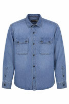 NAPAPIJRI ΠΟΥΚΑΜΙΣΟ DENIM ΜΠΛΕ ΑΝΤΡΙΚΟ PRE OWNED M