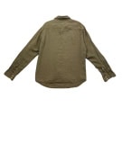 NAPAPIJRI SHIRT VINTAGE FLAG LOGO OLIVE MENS L