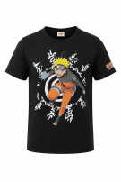 NARUTO GRAPHIC TEE BLACK MEN PRE OWNED M