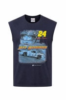 NASCAR T SHIRT GRAPHIC RETRO NAVY UOMO PRE OWNED XL
