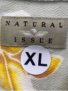 NATURAL ISSUE POLO SHIRT VINTAGE ΦΥΣΤΙΚΑ ΓΚΡΙ ΑΝΤΡΙΚΟ PRE OWNED XL
