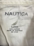 NAUTICA LONG SLEEVE POLO CLASSIC NAVY MENS PRE OWNED L