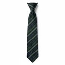 NAZARENO GABRIELLI TIE CLASSIC STRIPED DARK GREEN MENS PRE OWNED