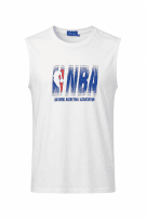 NBA GRAPHIC TEE SPORTSWEAR WHITE UNISEX PRE OWNED L