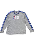 NBA LONG SLEEVE T SHIRT SPORTSWEAR GREY MARL MENS PRE OWNED L