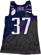 NEW BALANCE SLEEVELESS JERSEY ATHLETIC NAVY PURPLE WOMEN PRE OWNED S