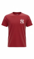 New Era MLB New York Yankees Κοντομάνικο T-Shirt Logo Κόκκινο Ανδρικό XS