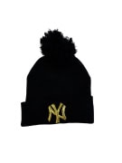 NEW YORK YANKEES berretto nero con logo metallico vintage