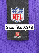 NFL JERSEY SPORTSWEAR PURPLE MEN PRE OWNED XS