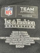 NFL STEELERS FOOTBALL JERSEY SPORTSWEAR BLACK WOMENS PRE OWNED S
