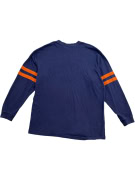 NFL TEAM APPAREL Denver Broncos Maglia a maniche lunghe con logo Spellout blu UNISEX XL