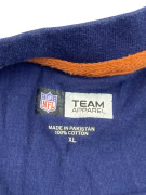 NFL TEAM APPAREL Denver Broncos Maglia a maniche lunghe con logo Spellout blu UNISEX XL