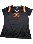 NFL TEAM APPAREL FOOTBALL JERSEY ATHLETIC ΜΑΥΡΟ ΓΥΝΑΙΚΕΙΟ PRE OWNED L
