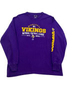 NFL TEAM APPAREL SWEATSHIRT SPORTSWEAR PURPLE MEN PRE OWNED L